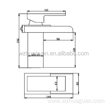 Top Sales Newest Waterfall Basin Faucet